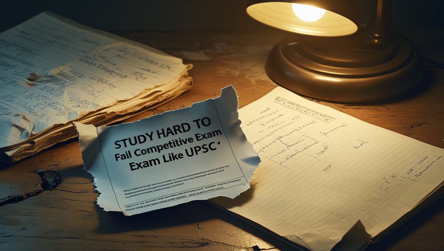 Study HARD To FAIL Competitive Exam like UPSC: